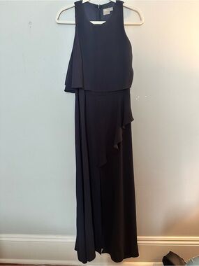 navy blue bridesmaid dresses asos ASOS maxi dress brides maid gown flute bottom navy blue sleeveless 8
